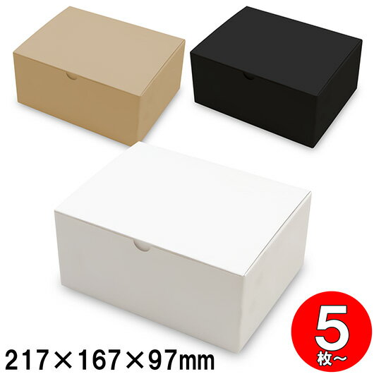乐天商城 - 発送箱 ギフト箱 梱包箱 ダンボール 底ロック箱(No.005) 内寸217×167×97mm