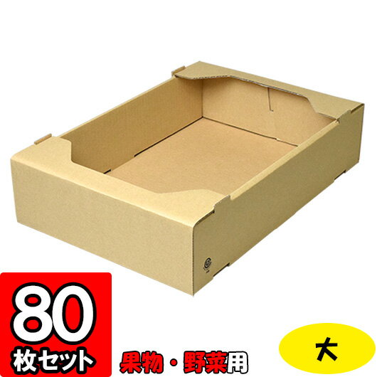 【メーカー直送品につき代引不可】C5サービス 大【L-471】 80枚 【店頭販売 野菜箱 無地の箱 フルーツ用 フルーツギフト用 果物用 ギフトボックス 箱 無地 パッケージ フルーツ箱 果物箱 贈答…