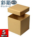 ギフトボックス 彩箱ヴィンテージ No.10【19】キャメル×キャメル 5個セット