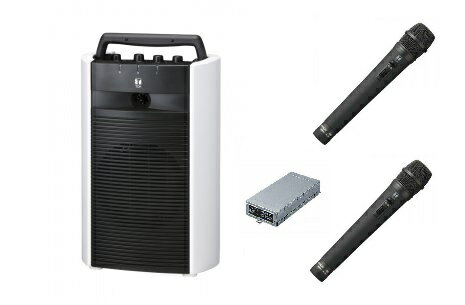 TOA 800MHz帯 ワイヤレスアンプ(ダイバシティ)(CD付)+ハンド型マイク2本セット「WA-2800CD+WM-1220×2+WTU-1820」 WA-...