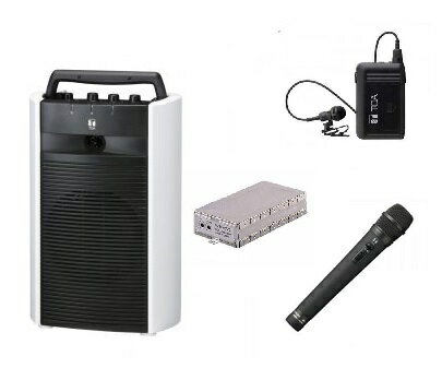 TOA ポータブルワイヤレスアンプ+マイク2本(ハンド型・タイピン型)セット「WA-2700+WM-1220+WM-1320+WTU-1720」 WA-2700...