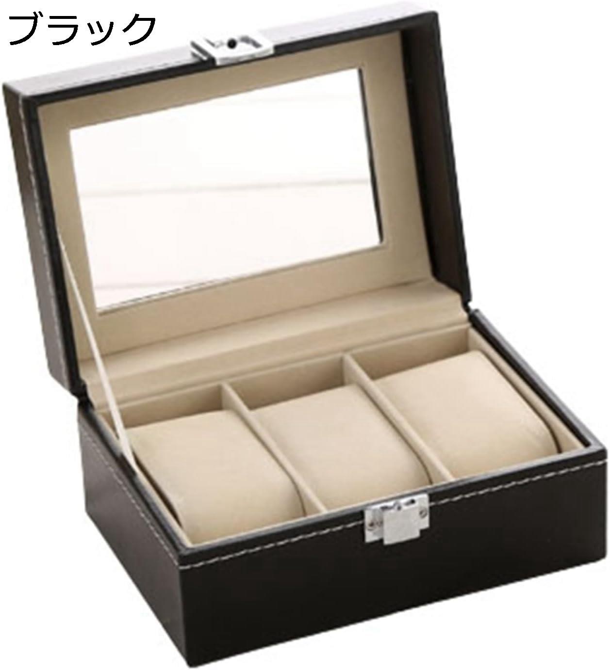 【20%OFFクーポン〜】腕時計収納ケース 3本用 ディスプレイケース 時計保管 コレクションケース アクセ..