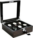 【20%OFFクーポン〜】高級腕時計収納ケース 木製 腕時計収納ボックス コレクションケース ディスプレイケース 収納ボックス おしゃれ ピアノラッカー 鍵付き...