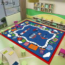 【20%OFFクーポン〜】楕円 カーペット 50*80cm ラグマット 長方形 ラグカーペット 楕円ラグカーペット 楕円絨毯 子供用ラグマット 知育 軽量 洗え...