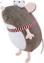 【20%OFFクーポン〜】抱き枕 ぬいぐるみ ねずみ 動物 きゃら 癒し系 柔らかい キュート 表情 かわいい ふわふわ お祝い プレゼント 添い寝 グレー 35CM(3)