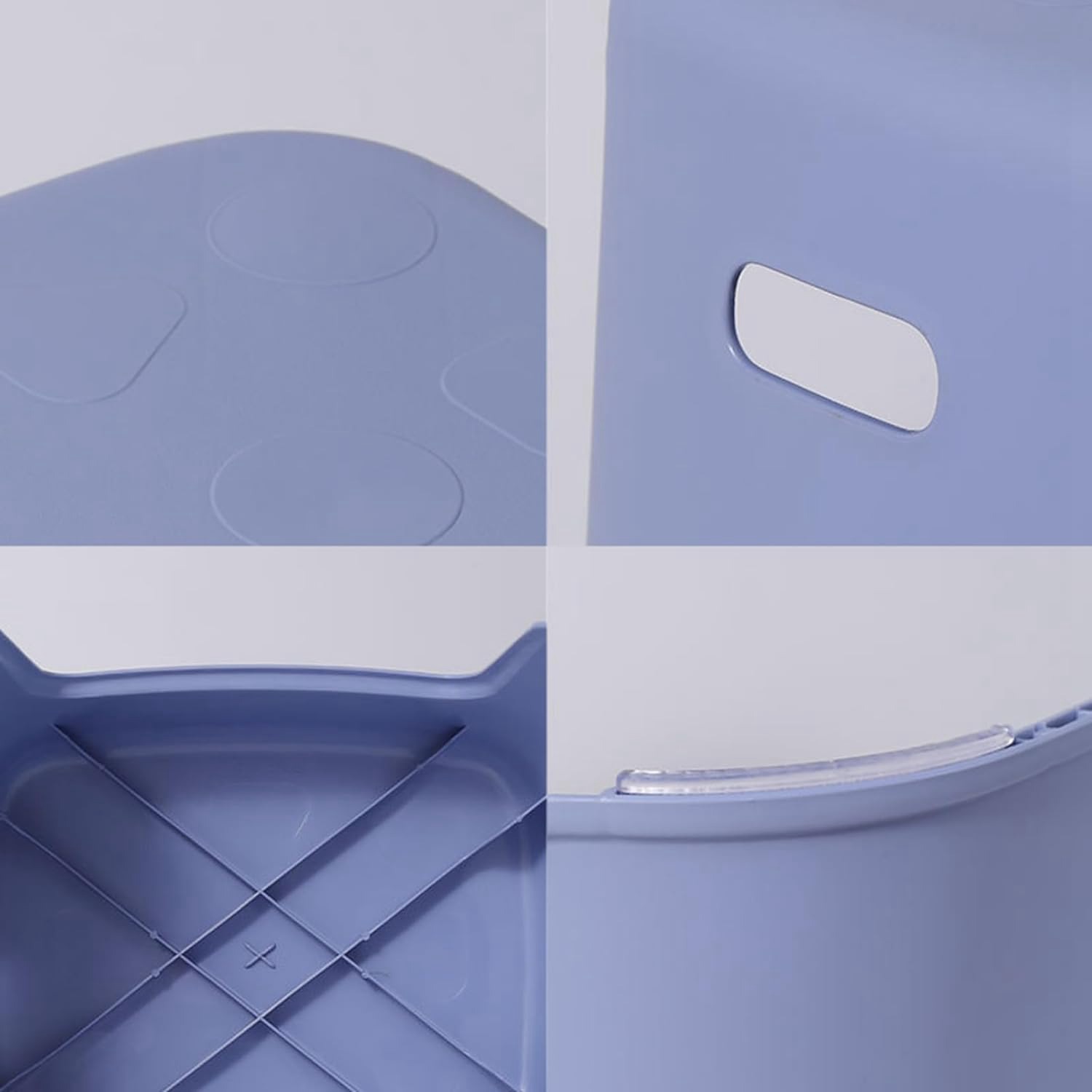 【20%OFFクーポン〜】2段 分離 踏み台?ステップ台 足置き台?子供用 トイレ補助 レトレーニング 手洗い?洗面所 風呂 お手伝い オシャレ バイカラー シンプル ステップ台 滑り止め 持ち便利 多機能 厚め?低い ミニ 軽量 補助台 大人 パープル