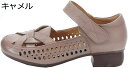 【20%OFFクーポン】夏 シニアシューズ パンプス レディース 透かし チャンキーヒール ストラップ 合皮 撥水加工 お洒落 介護シューズ 女性用 歩きやすい...