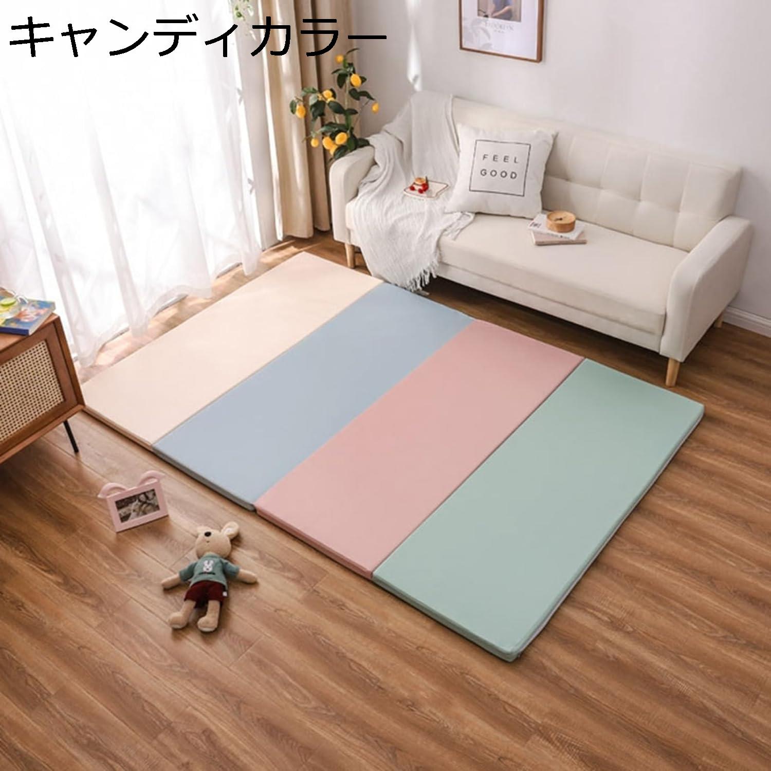 【20%OFFクーポン〜】プレイマット ベビー 子どもプレイマット 折り畳み式カーペット 両面使い 多機能 ..