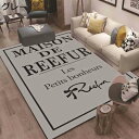 【20%OFFクーポン〜】ラグマット 80x160cm じゅうたん 英字柄 きれいめ レディース インテリア INS 耐摩耗性 掃除ラクラク 薄型 オールシーズ...