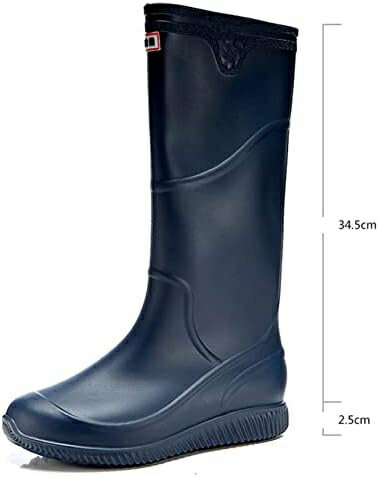 【20%OFFクーポン〜】エンジニア ブルー レインブーツ メンズ ロング 防水 おしゃれ 長靴 レインシューズ スノーブーツ メンズ 防滑 ラバーブーツ ガーデニングレインブーツ かっこいい メンズ アウトドア 雨 25.0cm 防水 メンズ エンジニアブーツ