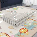 【20%OFFクーポン~】ベビーマット 遊びマット 知育 子供用 折りたたみ リバーシブル ケガ防止 防音 滑り止め 床キズ防止 子供部屋 リビング XPE素材 軽量 厚手 子供ゲームパッド 総柄 かわいい 遊びマット
