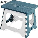 【20%OFFクーポン~】踏み台 スツール 脚立 ステップ台 折りたたみ チェア 高さ30cm 耐荷重150キロ コンパクト 収納便利 滑り止め お釣り 洗車 運動会 洗面所 椅子 アウトドア (ネイビー) バーベキュー