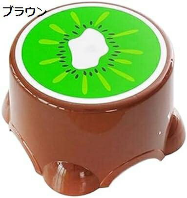 【20%OFFクーポン〜】果物柄 踏み台?ステップ台 子供?円形 ロータイプ 軽量 厚め?丈夫 滑り止め 持ち便利 収納便利 多機能 幼児?足置き台?補助台 幼稚園 家庭 洗面所 トイレ レトレーニング 椅子 イエロー オシャレ?可愛い お手伝い