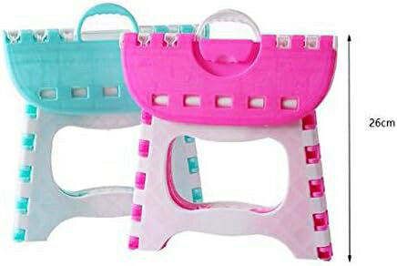 【20%OFFクーポン〜】踏み台 折りたたみ椅子 子供 ワンタッチ ミニ踏み台 携帯椅子 ミニ コンパクトに持ち運び (ブルー)