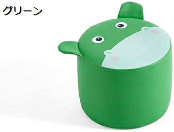 【20%OFFクーポン〜】スツール 椅子?踏み台?子供?木製 PUレザー 柔らかい 高反発 低い 厚め?丈夫 滑り止め 収納便利 多機能 補助台 アニマル インテリア トイレ キッチン 韓国 キッズ?大人兼用?足置き台 グリーン 可愛い
