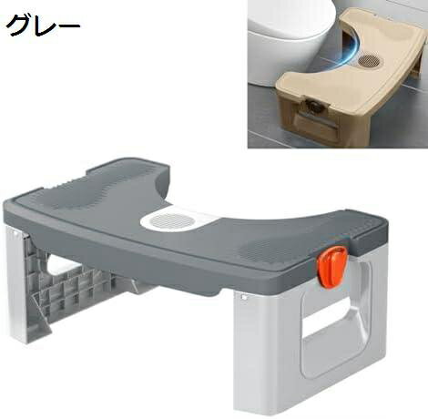 【20%OFFクーポン〜】トイレ踏み台 折り畳み 踏み台 高さ17cm 補助踏み台 足置き台 滑り止め付き 大人から子供まで向け 多機能 持ち運び 収納便利 (グレー) 【20%OFFクーポン〜】トイレ踏み台 折り畳み 踏み台 高さ17cm 補助踏み台 足置き台 滑り止め付き 大人から子供まで向け 多機能 持ち運び 収納便利 (グレー)