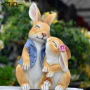 【20%OFFクーポン】置物 ウサギ 飾り物 オブジェ 動物 装飾品 部屋 リビング 玄関 キャット ゼントルームの装飾 北欧 兎 トイレ モデル シンプル オシャレ うさぎ雑貨 雑貨置物 庭 ガーデニング 黄色 ポリレジン 癒し雑貨 耐久 B 記念品 寝室 アウトドア 屋外 庭