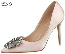 【20%OFFクーポン~】パンプス ポインテッドトゥ レディース シューズ ハイヒール ピンヒール キラキラ 歩きやすい 大きいサイズ 黒 ゴールド 美脚 痛くない 結婚式 ぺたんこ 10cm ヒール ブライダルシューズ ウェディングシューズ