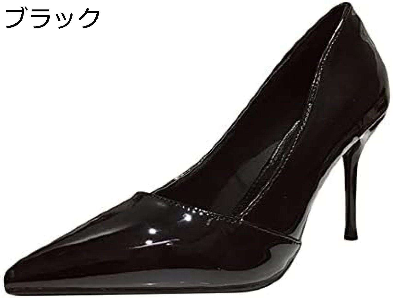 楽天Yokos【20％OFFクーポン〜】パンプス 痛くない 脱げない 歩きやすい 靴 ヒール ポインテッドトゥ ピンヒール ハイヒール 結婚式 パーティ ドレス エナメル party shoes 可愛い 春夏 秋冬 スリッポン シンプル ぺたんこ ブライダルシューズ 黒