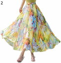 【20%OFFクーポン~】レディース ロングスカート 大きいサイズ 花柄 ふんわり シフォンスカート シフォン マキシ丈 スカート 春夏 フレアスカート Aラインスカート エレガント おしゃれ やさしい感じ さわやか 記念日 花火大会 ふんわり