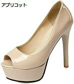 【20%OFFクーポン〜】レディース 大きいサイズ パンプス 美脚パンプス エナメル ハイヒール シューズ 14cmヒール 脚長 オープントゥ パンプス 滑りにくい クッション 痛くない キャバ パンプス プラットフォーム 疲れにくい 通気 旅行
