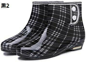 【20%OFFクーポン〜】レインブーツ レディース ショート ヒール2.5cm おしゃれ ミドル丈 レインシュー..