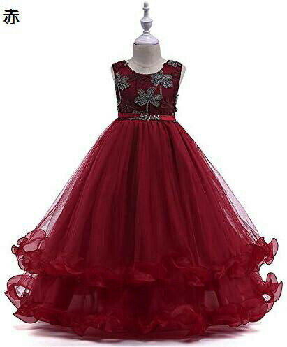 【20%OFFクーポン〜】子供ドレス ロングドレス 女の子 エレガント ノースリーブ レース チュール チュチュロングプリンセスクリスマス ロングドレス フラワー ガールドレス チュール ワードスカート 子供 誕生日パーティー 演奏会 フォーマル 入園式 結婚式 ワンピース