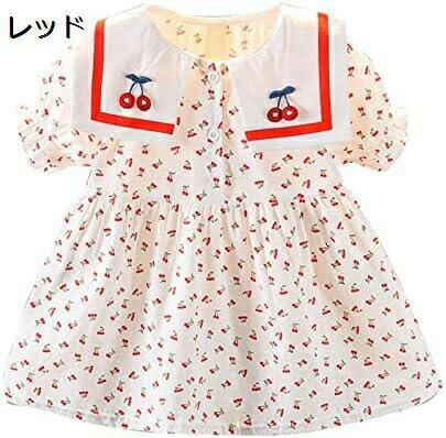 【20%OFFクーポン〜】子供 ワンピース セーラー襟 半袖 おしゃれ 春夏 キッズ 花柄ワンピース ドレス カジュアル 子供服 女の子 夏 かわいい 夏服 入学式 森ガール 襟付きワンピース フォーマル 卒業式 ガールズ