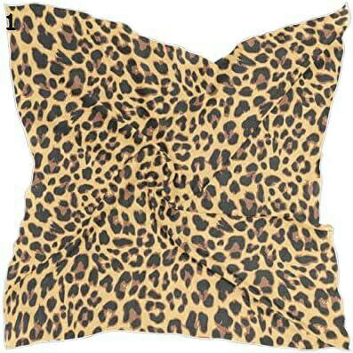 【20%OFFクーポン〜】おしゃれ スカーフ レディース 豹柄 正方形 60cm×60cm?かわいい ハンカチ ネッカチーフ マフラー 薄手 春 夏用 髪飾り 巻き方