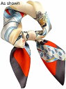 【20%OFFクーポン~】絹のスカーフ ファッション装飾プリントエレガントな有名人 70 センチメートルスクエアスカーフ女性の春と秋のスカーフショールネックスカーフ プリントスカーフ