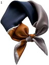 【20%OFFクーポン〜】フィールスカーフ4色ステッチ夏スモールスカーフスクエアビジネスカジュアル一般桑女性