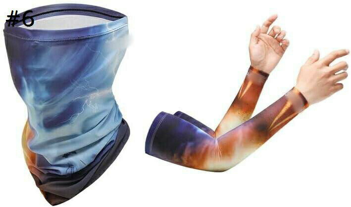 【20%OFFクーポン〜】アームカバー メンズ アームスリーブ 冷感 日焼け止め 吸汗速乾 滑り止め アウトドア スポーツ 腕カバー 軽量 男女兼用 両腕/セット マスク付き