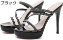 【20%OFFクーポン~】サンダル クリア ミュール プラットフォーム パンプス 美脚12cm 透明ベルト キャバ イベント 仮装 女装 男装 パーティー 小さいサイズ ハイヒール ミュールサンダル ラインストーン ピンヒール レディース ドレス キャバ