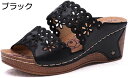 【20%OFFクーポン〜】厚底 サンダル レディース ウェッジソール ダブルベルト 歩きやすい 大きいサイズ ヒール6.5cm コンフォート かわいい 春夏 ミ...