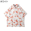 【20%OFFクーポン】アロハシャツ 半袖 メンズ 開襟シャツ ハワイアンシャツ 夏服 柄シャツ 大きいサイズ おしゃれ 金魚 通気性 速乾性 涼しい 男女兼用 トップス カジュアルシャツ ビーチシャツ 普段着 夏祭り