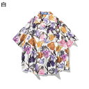 【20%OFFクーポン】アロハシャツ 半袖シャツ 5分袖 開襟 ハワイアンシャツ 夏服 おしゃれ 花柄 薄手 ゆったり 速乾 通気 カップル トップス カーディガンシャツ ハワイ風 ビーチシャツ 旅行 リゾート 花火大会