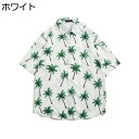 【20%OFFクーポン】ハワイアンシャツ アロハシャツ メンズ 春夏 コーデ シャツ 半袖 五分袖 開襟 ヤシ柄 通気速乾 薄手 柔らかい ゆったり おしゃれ カジュアル カップル 夏服 花柄シャツ 普段着 リゾート ビーチ 海外旅行 お出かけ