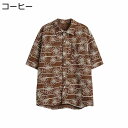 【20%OFFクーポン】半袖シャツ メンズ レディース カジュアルシャツ 春夏 綿 開襟 花柄 五分袖 通気性 ゆったり 肌触り おしゃれ アメカジ かっこいい...