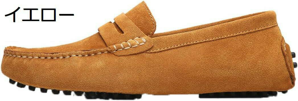 【20%OFFクーポン】ローファー スリップオン メンズ ドライビングシューズ スエード モカシン 靴 ビジ..