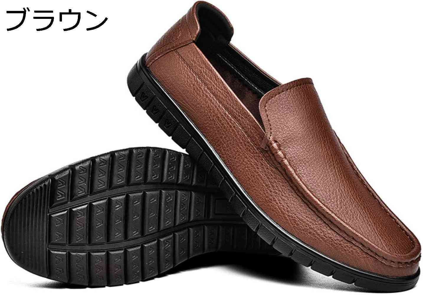 【20%OFFクーポン】ローファー スリッポン メンズ 革 手作り スリップオン 軽量 ドライビングシューズ 革靴 ビジネスシューズ デッキシューズ 高級靴 クッション 夏用 スムース 通気性 モカシン カジュアルシューズ 紳士靴 滑り止め 柔らかい