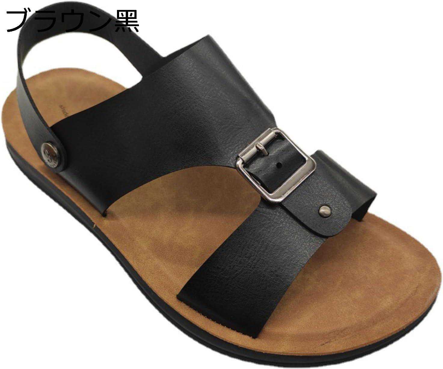 【20%OFFクーポン〜】革サンダル スポーツサンダル メンズ ビジネスサンダル 夏 ストラップ 2way レザー 防臭性 手作り 滑り止め 撥水性 蒸れない 旅行 カジュアル リーガル 海 ファッションサンダル 父へ 彼氏 ギフト