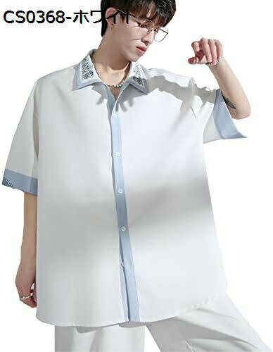 【20%OFFクーポン】シャツ メンズ 半袖 五分袖 柔らかく 通気性が良く 着心地が良く 速乾性があり 軽くて涼しい生地で 大きいサイズです ファッショナブル...