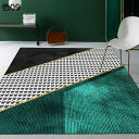 【20%OFFクーポン】ラグ 北欧 洗える おしゃれ 200×300cm 通年 幾何学柄 滑り止め付き 防音 低反発 室内用 リビング 居間 カーペット ラグマ...