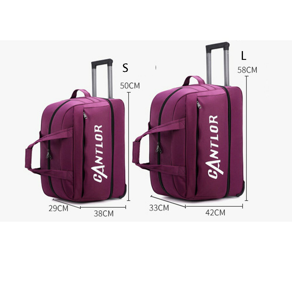 【20%OFFクーポン〜】ボストンキャリー 2way キャスターバッグ 75L キャリーバッグ 折りたたみ 大容量 3輪 撥水加工 トロリーバッグ メンズ レディース 旅行 合宿 出張 旅行バッグ スーツケース yokos-shop-10003585 Yokos サンプル画像2