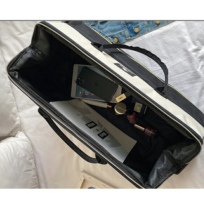 【20%OFFクーポン〜】ボストンキャリー 2way キャスターバッグ 30L キャリーバッグ 折りたたみ 大容量 2輪 撥水加工 トロリーバッグ メンズ レディース 旅行 合宿 出張 旅行バッグ スーツケース yokos-shop-10003602 Yokos サンプル画像3