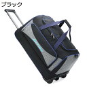 【20%OFFクーポン〜】ボストンキャリー 3way キャスターバッグ 45L キャリーバッグ 折りたたみ 大容量 3輪 撥水加工 トロリーバッグ メンズ レデ...