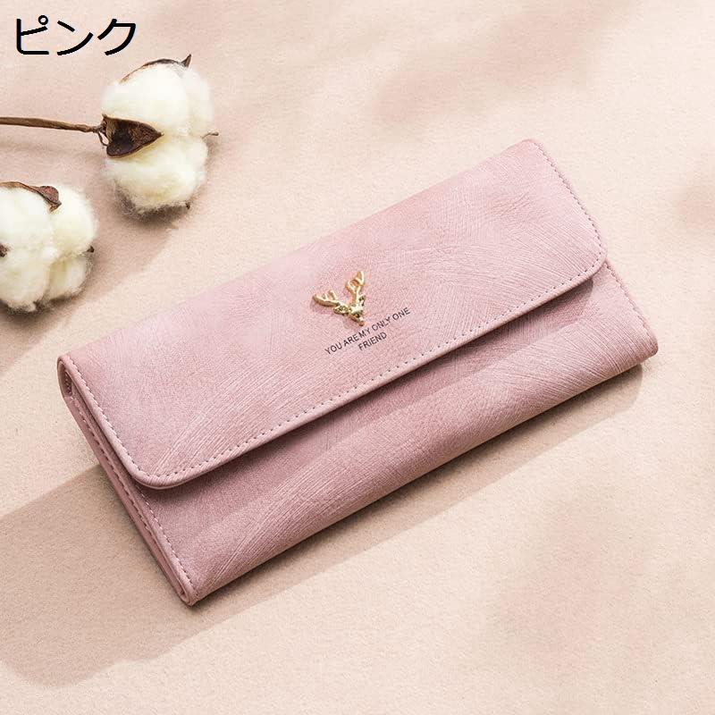 【20%OFFクーポン】レディース財布 ロング 韓国 ファッション スクラブ ハンドバッグ アイデア 鹿の頭 ..