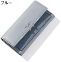 【20%OFFクーポン】長財布 レディース 英字柄 三つ折り カード/お札/小銭入れ かわいい おしゃれ 使いやすい 多機能 大容量 軽量 コンパクト ウォレット 金運アップ 通勤 誕生日 母の日 プレゼント ブルー