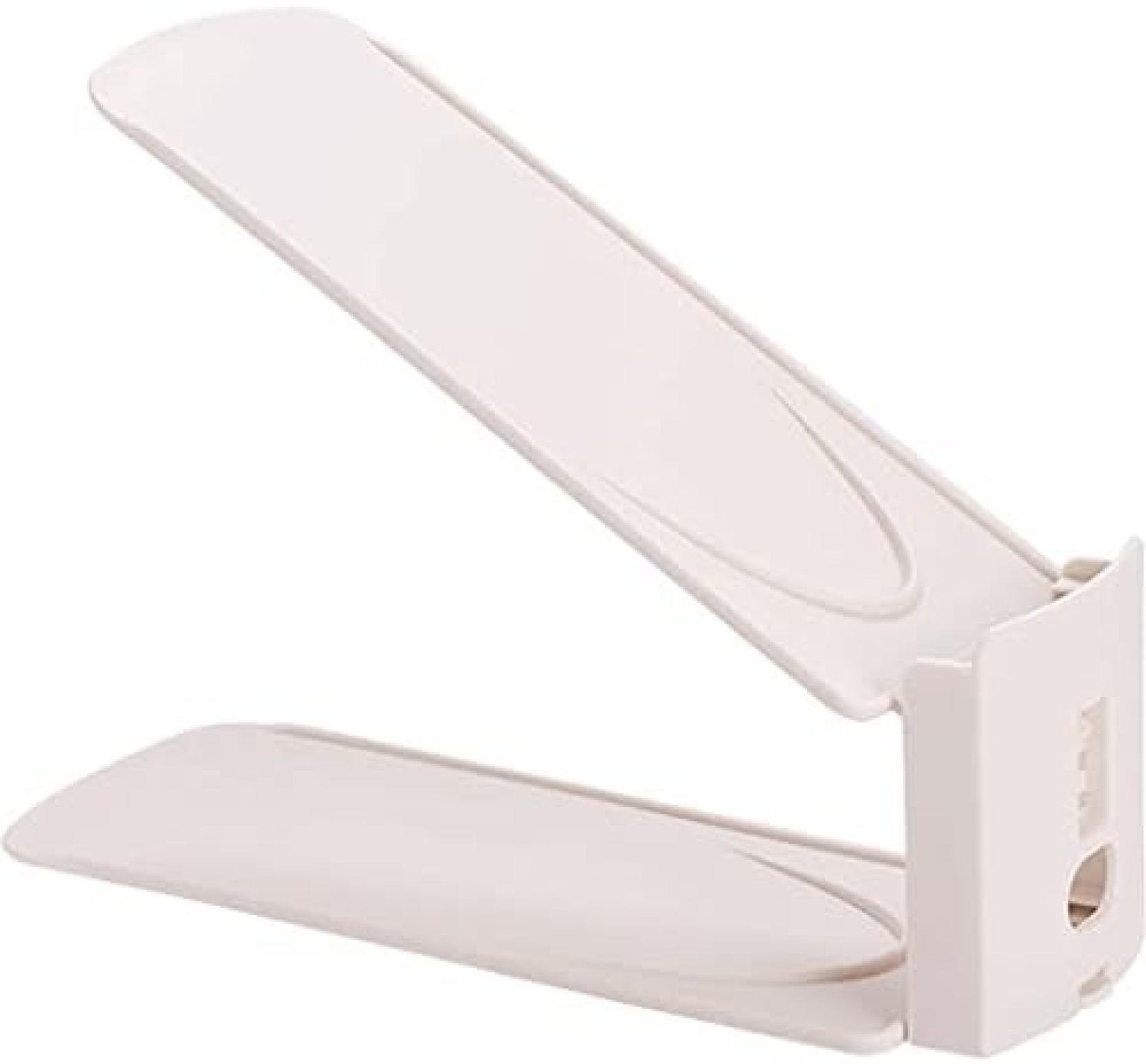 【20%OFFクーポン〜】単純な靴の棚、単一の靴の棚層、節約スペース、頑丈な調節可能な靴棚収納オーガナ..