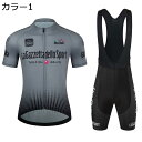 【20%OFFクーポン〜】サイクルジャージ メンズ 半袖 夏 上下セット サイクルウェア 自転車ウェア 高弾性 3Dパッド 吸汗 速乾 通気 サイクルパンツ パ...